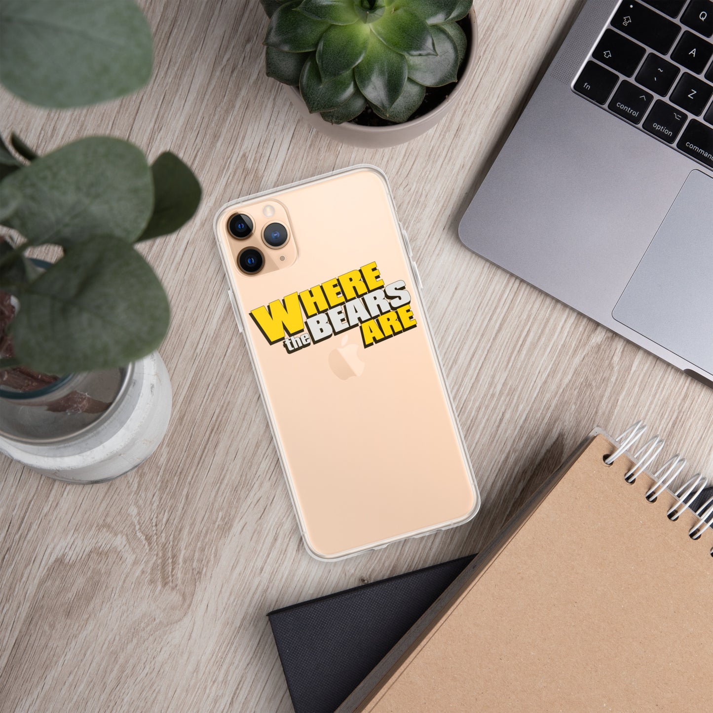 'Where The Bears Are' Logo iPhone Case