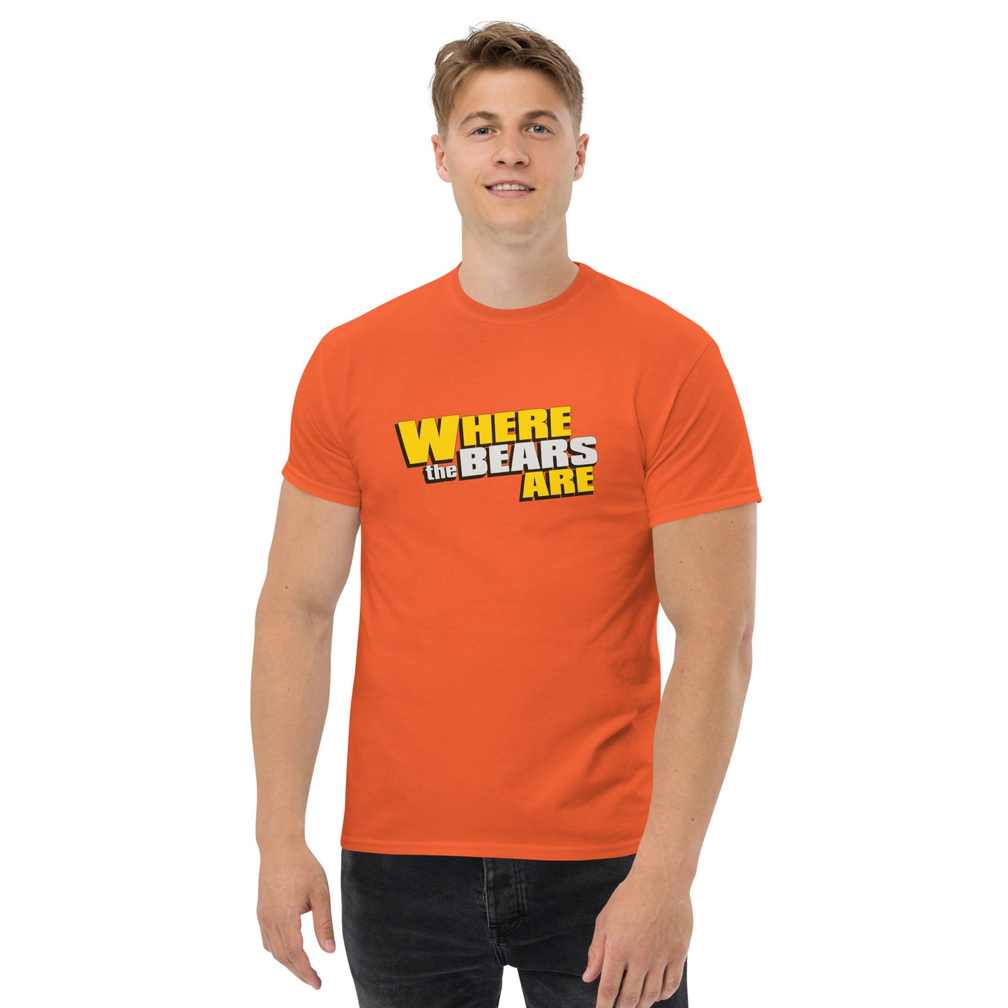 'Where The Bears Are' Large Logo Men's classic tee