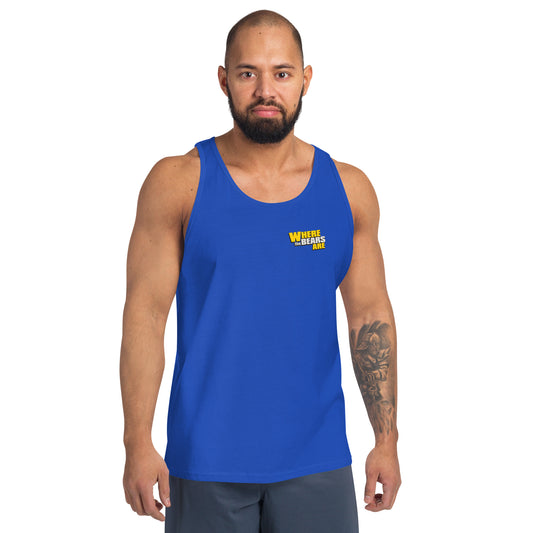 'Where The Bears Are' Small Logo Unisex Tank Top