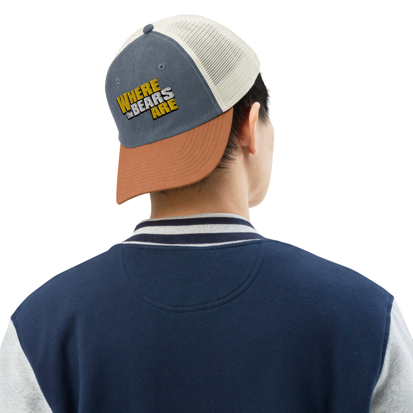 'Where The Bears Are' Embroidered Logo Pigment-dyed cap