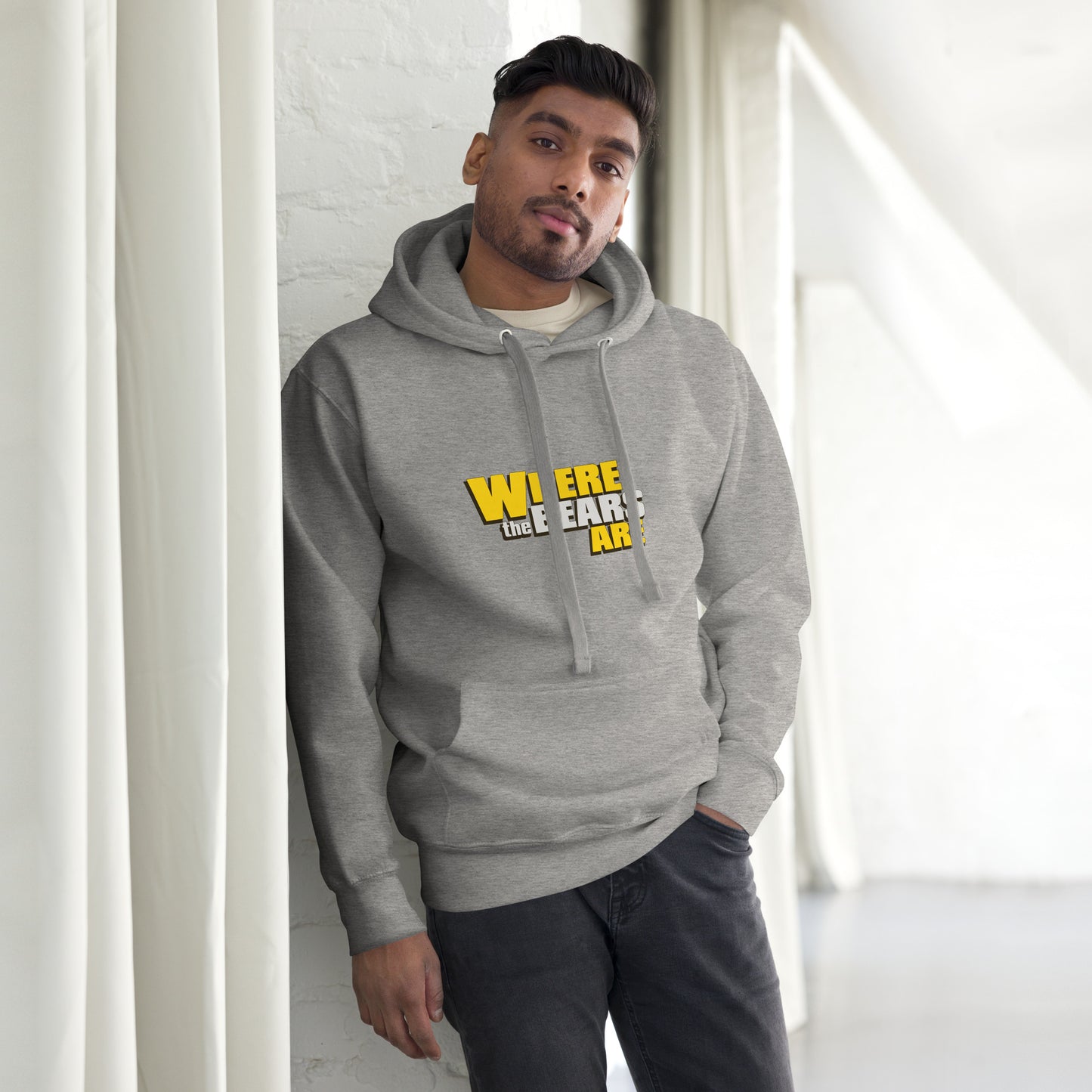 'Where The Bears Are' Large Logo Unisex Hoodie