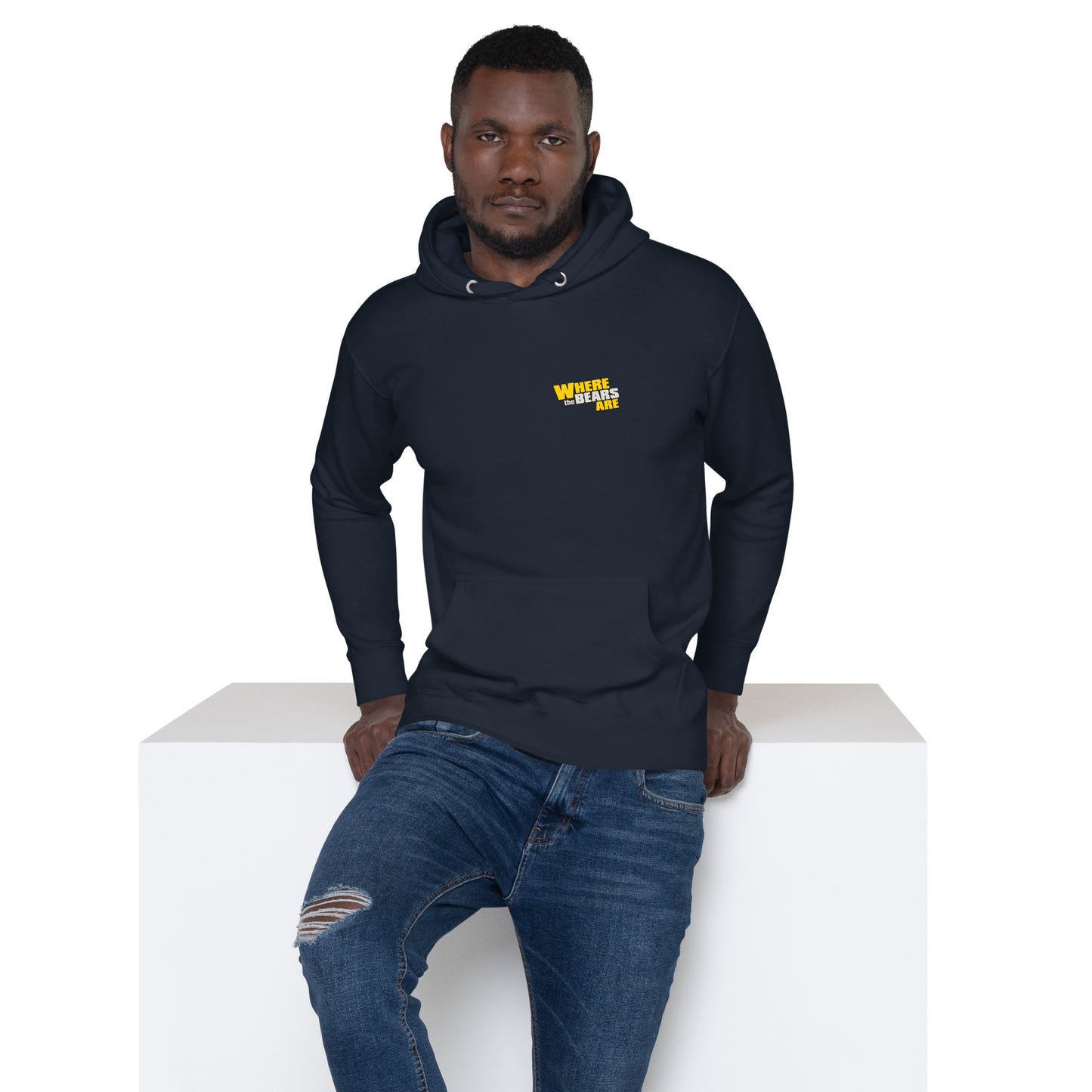 'Where The Bears Are' Small Logo Unisex Hoodie