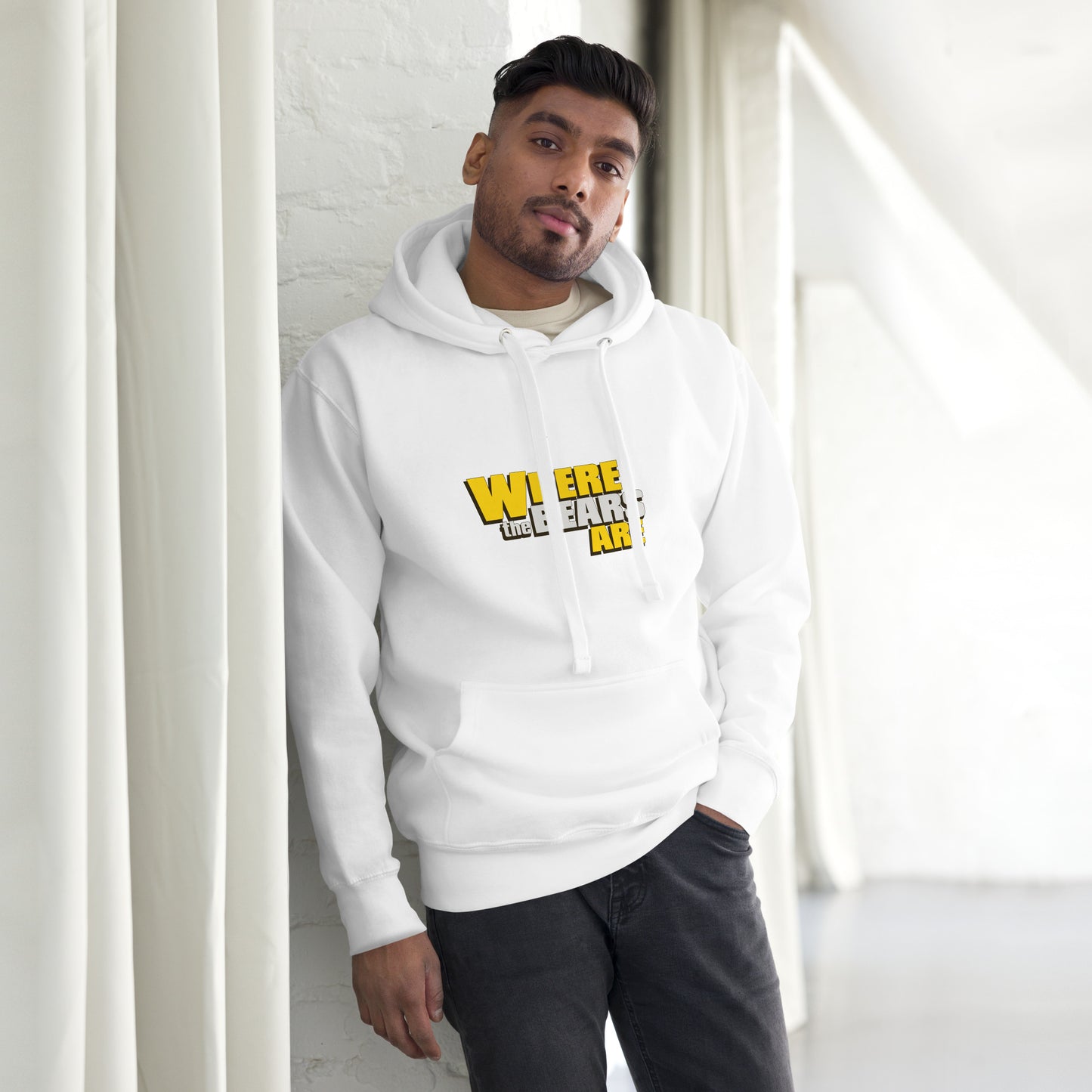 'Where The Bears Are' Large Logo Unisex Hoodie